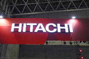 Hitachi, Ltd. signboard and logo